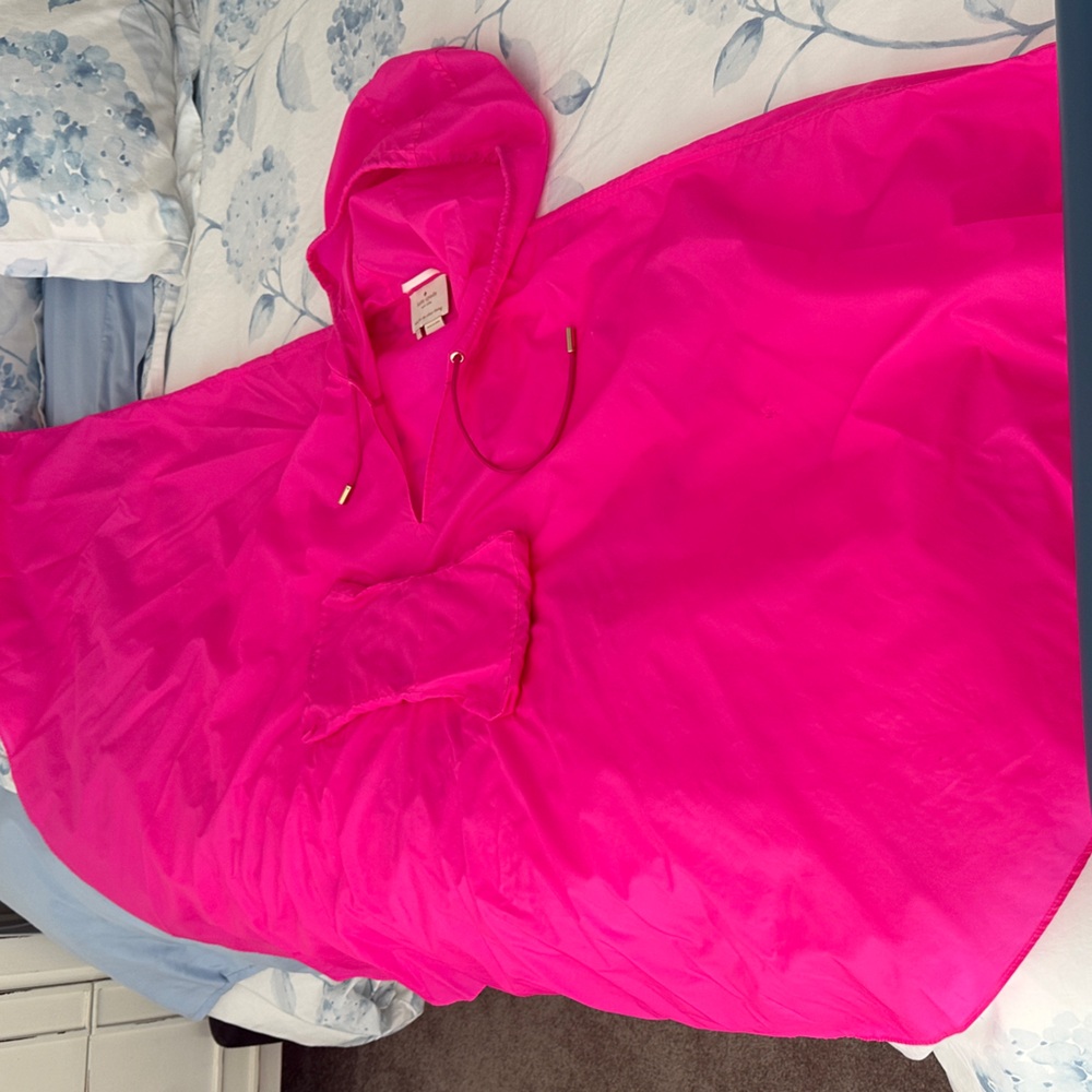 Kate Spade Fuchsia Hooded Rain Cape